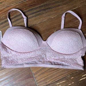 Victoria’s Secret pink padded Demi bra large